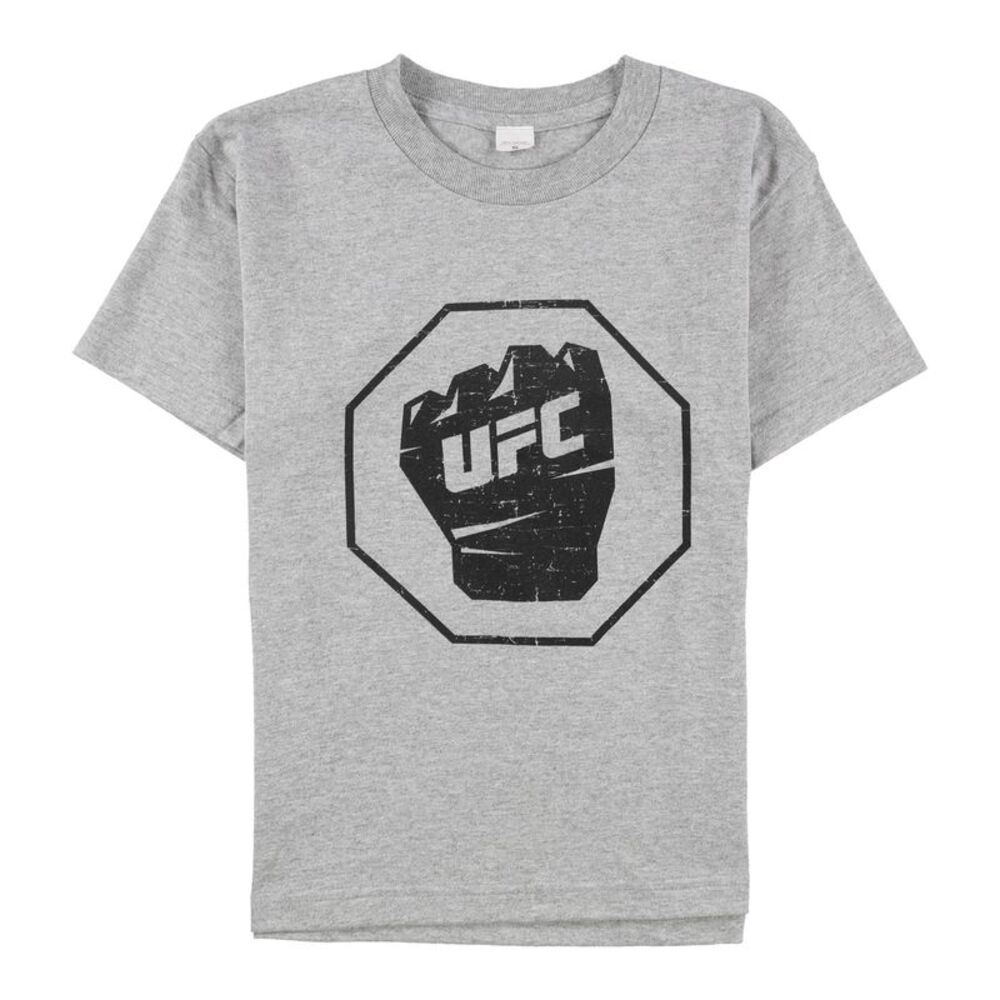 UFC Boys Big Kids Distressed Fist Graphic T-Shirt, NWT